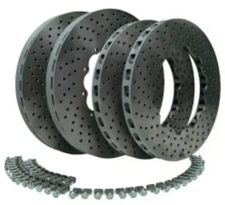 Original Porsche Cayenne E3 9Y0 KERAMIK Bremsscheiben PCCB Rechts Links Vorne - Bild 1